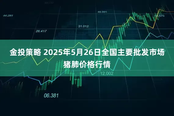 金投策略 2025年5月26日全国主要批发市场猪肺价格行情