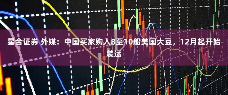 星合证券 外媒：中国买家购入8至10船美国大豆，12月起开始装运